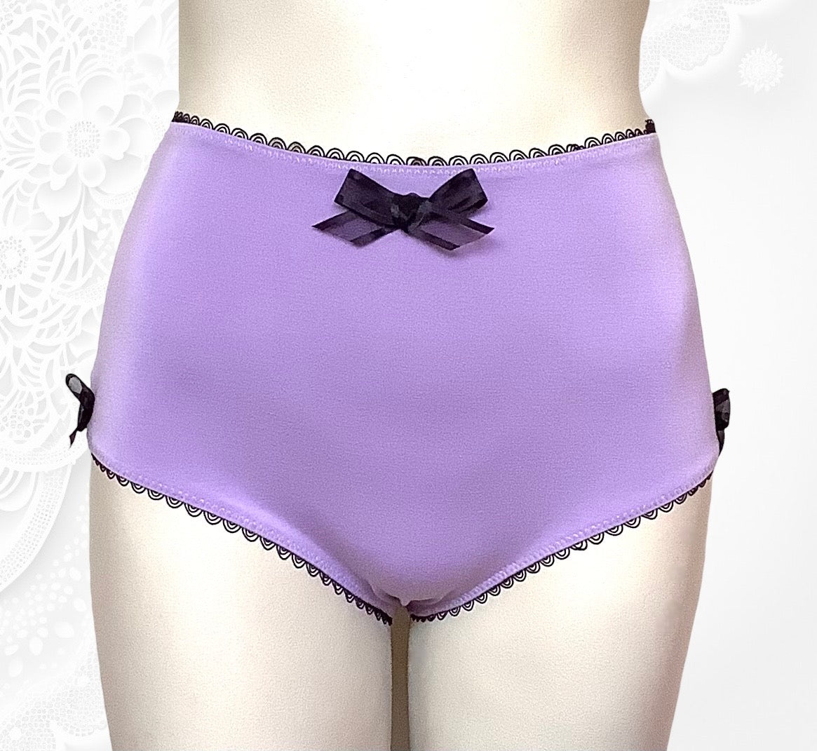 Sweet Bamboo- Girls Underwear- Purple & Orchid Stripe/Purple