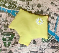 Marilyn lavender sachet in buttercup yellow