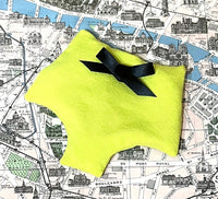 Nastassja lavender sachet in chartreuse