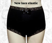 
              2 pk Everyday Undies (high waist - lace) in Noir
            