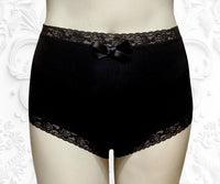 
              2 pk Everyday Undies (high waist - lace) in Noir
            