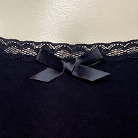 2 pk Everyday Undies (high waist - lace) in Noir