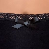 2 pk Everyday Undies (high waist - lace) in Noir