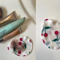 Makeup Remover Pads in Cherry Delight bamboo