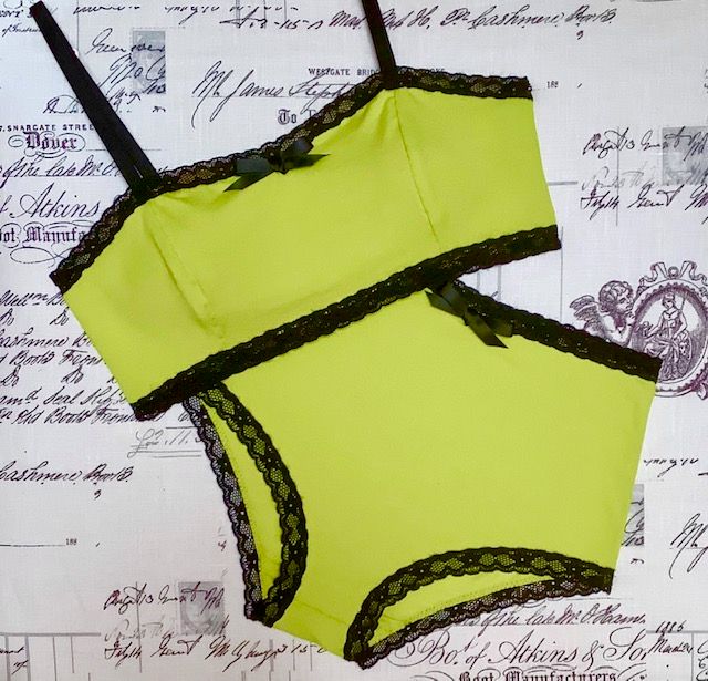 Nastassja bralette in chartreuse