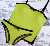 
              Nastassja bralette in chartreuse
            