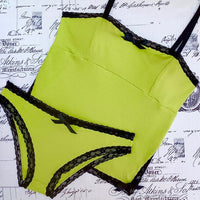 Nastassja bralette in chartreuse