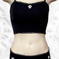 Maila garter belt in Noir