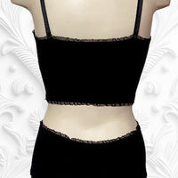Maila garter belt in Noir