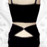 Maila garter belt in Noir