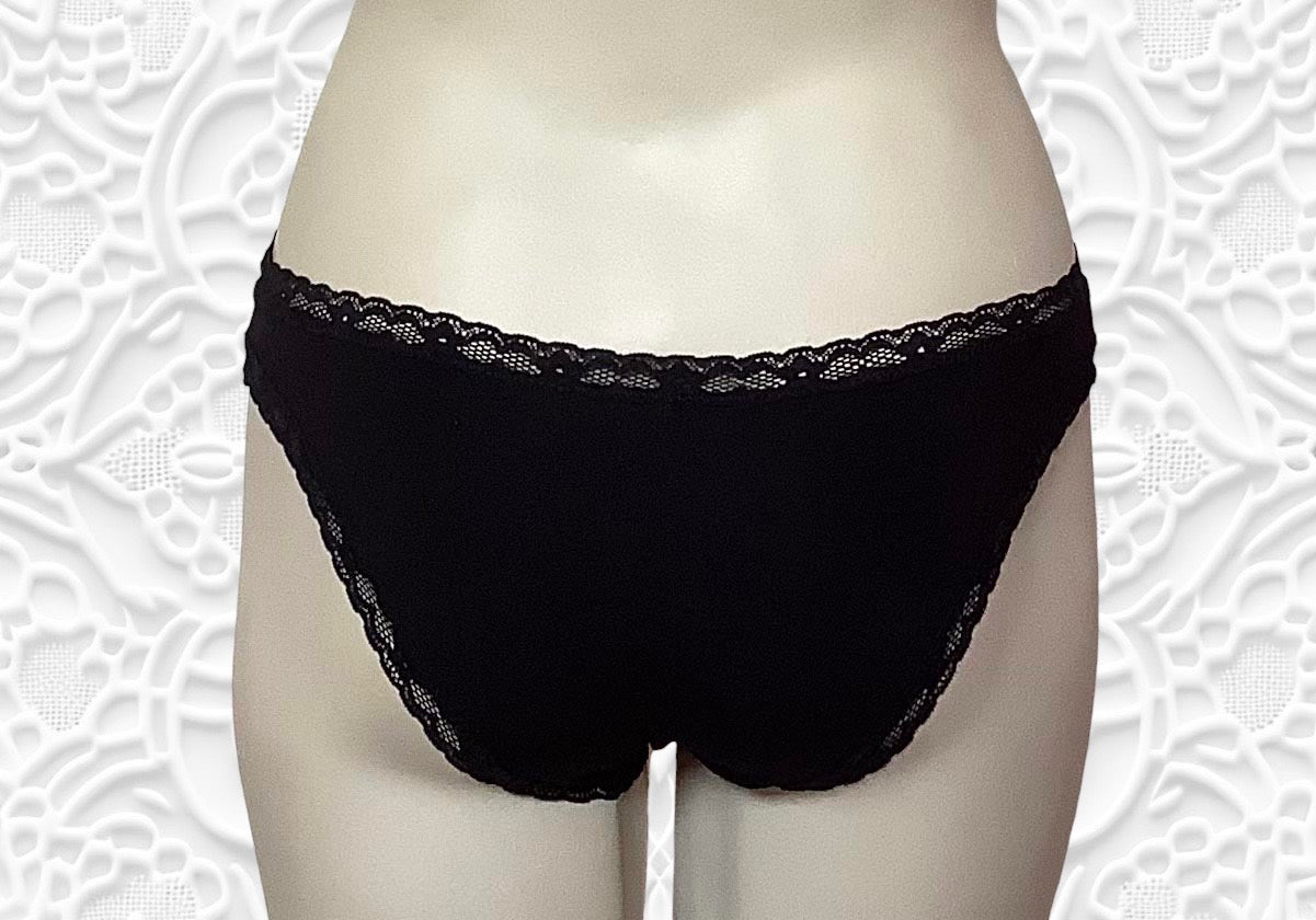 Personalized Panties Plus Size Black Cheeky With Lace Trim FAST SHIPPING  Sizes X, XL, 2XL, 3XL and 4XL -  Canada