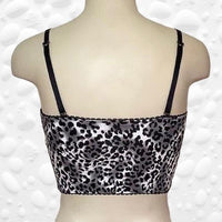 Jayne longline bralette in leopard