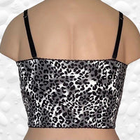 Jayne longline bralette in leopard