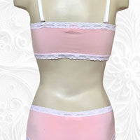 Drew ruched skirt/slip in Petal Pink