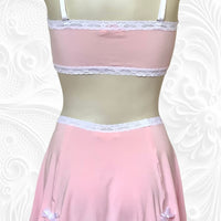 Drew ruched skirt/slip in Petal Pink