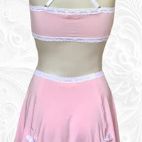 Drew ruched skirt/slip in Petal Pink