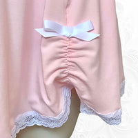 Drew ruched skirt/slip in Petal Pink