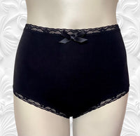 
              2 pk Everyday Undies (high waist - lace) in Noir
            