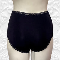 2 pk Everyday Undies (high waist - lace) in Noir