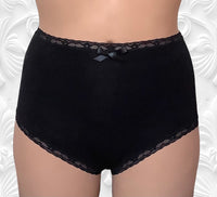 
              2 pk Everyday Undies (high waist - lace) in Noir
            