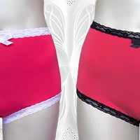 2 pk Everyday Undies (high waist - lace) in Candy Kiss
