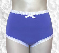 
              2 pk Everyday Undies (high waist - lace) in Seaside Blue
            
