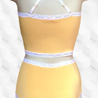 Sunny longline bralette in Sunflower
