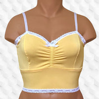 Sunny longline bralette in Sunflower