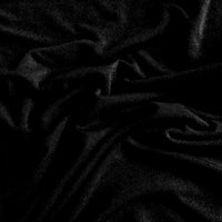 Black bamboo jersey knit fabric