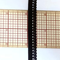 Picot elastic in Black