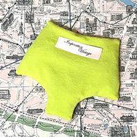 Nastassja lavender sachet in chartreuse