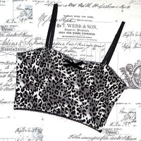 Jayne longline bralette in leopard