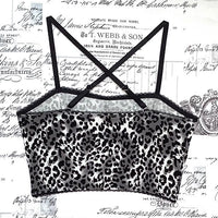 Jayne longline bralette in leopard