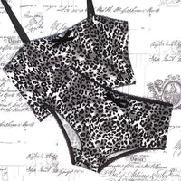 Jayne longline bralette in leopard