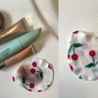 Makeup Remover Pads in Cherry Delight bamboo