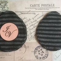 Makeup Remover Pads in stripe bamboo